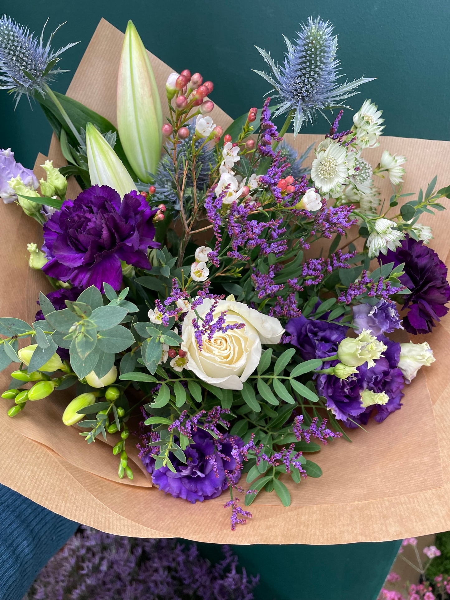 Wild and Rustic Gift Bouquet (contains lilies)